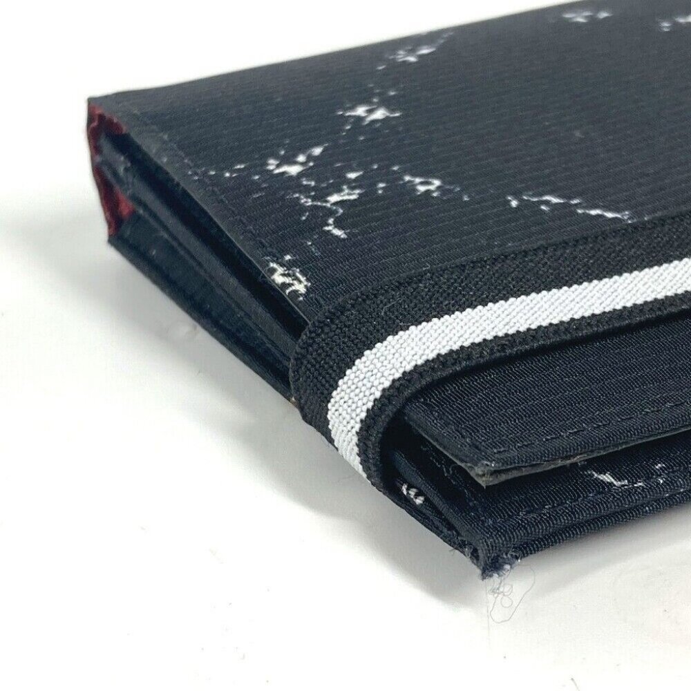 CHANEL Old travel line long wallet bifold Long Wallet Nylon Black - Picture 8 of 15